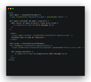 Example Validation Signal Form