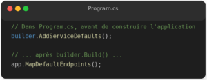 Service defaults