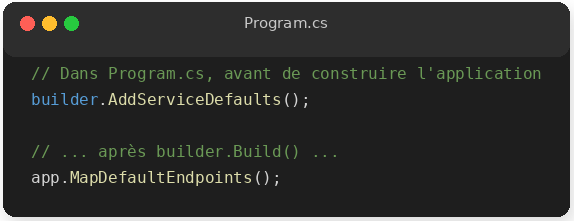 Service defaults